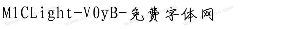 M1CLight-V0yB字体转换