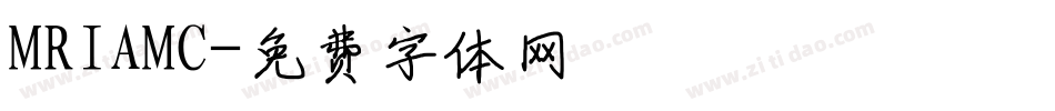 MRIAMC字体转换
