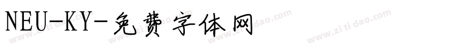 NEU-KY字体转换