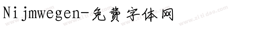 Nijmwegen字体转换