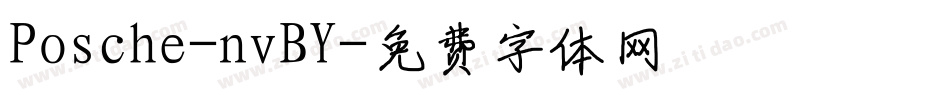 Posche-nvBY字体转换
