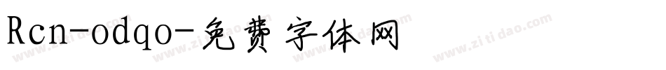 Rcn-odqo字体转换