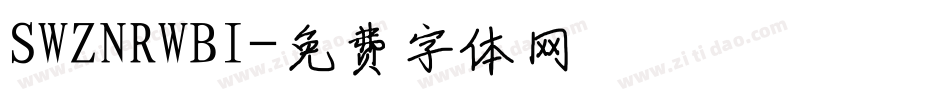 SWZNRWBI字体转换