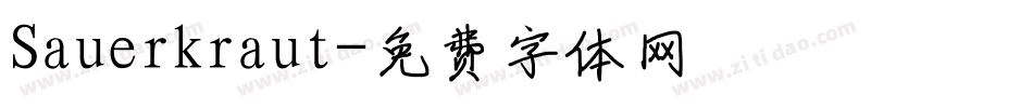 Sauerkraut字体转换