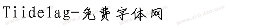 Tiidelag字体转换