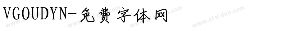 VGOUDYN字体转换