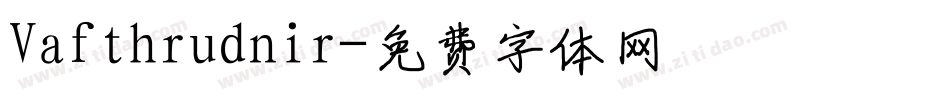 Vafthrudnir字体转换