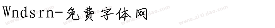 Wndsrn字体转换