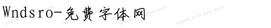 Wndsro字体转换