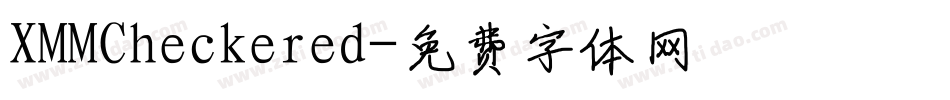 XMMCheckered字体转换