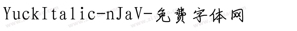 YuckItalic-nJaV字体转换
