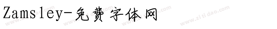 Zamsley字体转换