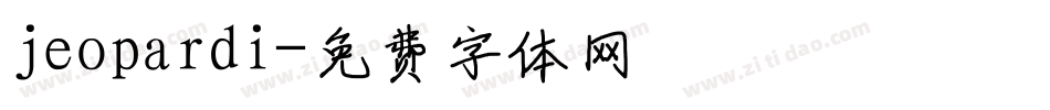 jeopardi字体转换