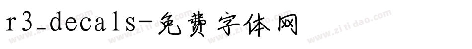 r3_decals字体转换