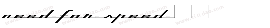 Need-for-Speed字体转换
