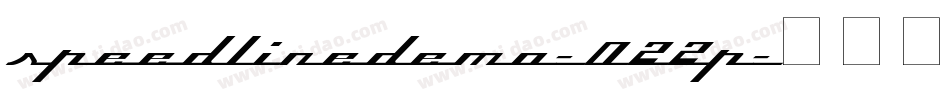 SpeedLineDemo-022P字体转换