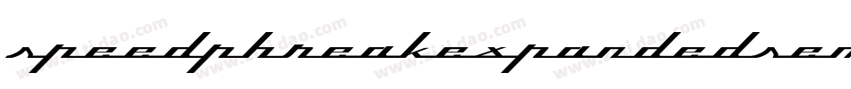 SpeedPhreakExpandedSemiital-1Gj9g字体转换