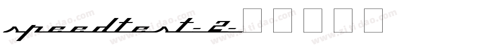 Speedtest-2字体转换