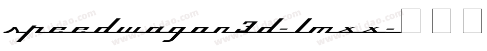 Speedwagon3D-lmxX字体转换