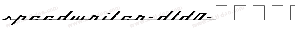 Speedwriter-DlD0字体转换