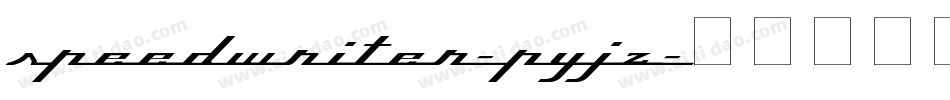 Speedwriter-pYJZ字体转换