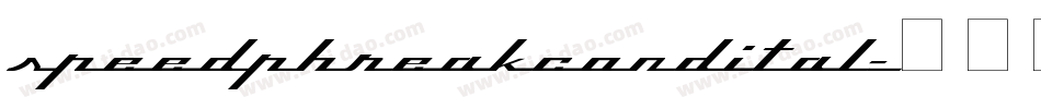 speedphreakcondital字体转换