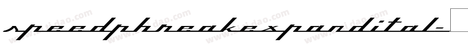 speedphreakexpandital字体转换