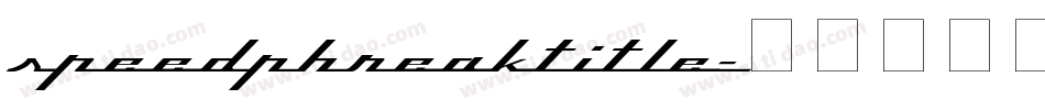 speedphreaktitle字体转换