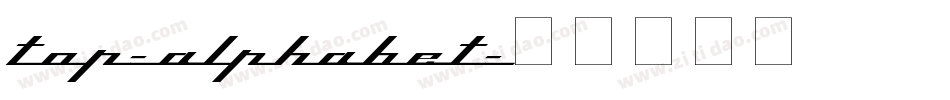 top-alphabet字体转换