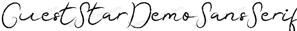 GuestStarDemoSansSerif-2OgPw字体转换