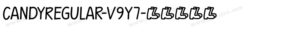 CandyRegular-v9y7字体转换
