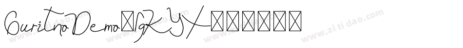 GuritnoDemo-lgKYX字体转换