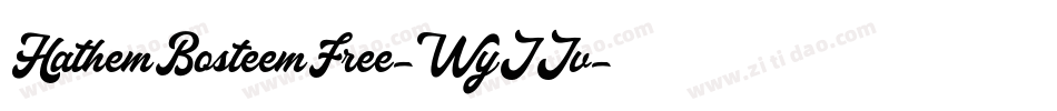 HathemBosteemFree-WyJJv字体转换