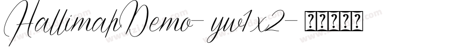 HallimahDemo-yw1x2字体转换