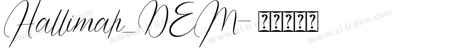 Hallimah_DEM字体转换
