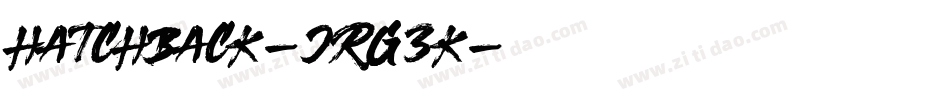 Hatchback-JRG3K字体转换