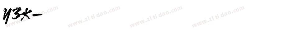 y3k字体转换