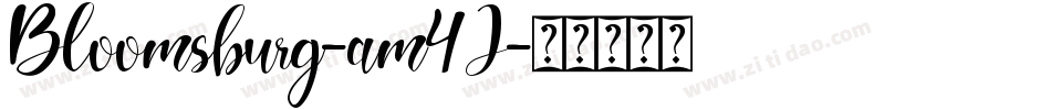 Bloomsburg-am4J字体转换 Bloomsburg-am4J字体转换