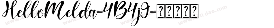 HelloMelda-4B4j9字体转换