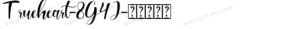 Trueheart-8G4J字体转换