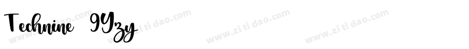 Technine-9Yzy字体转换
