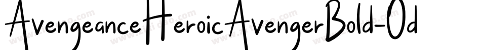 AvengeanceHeroicAvengerBold-Odze字体转换