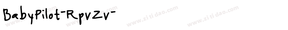 BabyPilot-RpvZv字体转换