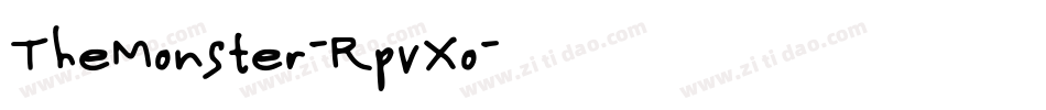 TheMonster-RpvXo字体转换 TheMonster-RpvXo字体转换