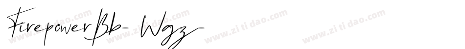 FirepowerBb-5Wgz字体转换