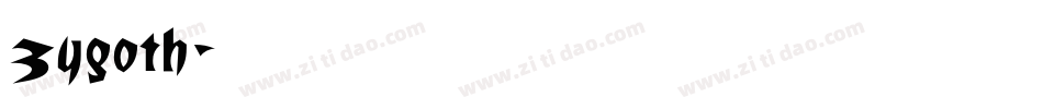 Zygoth字体转换