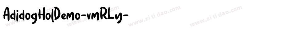 AdidogHolDemo-vmRLy字体转换