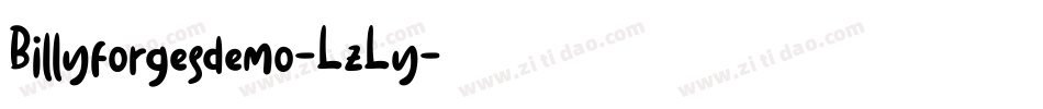 Billyforgesdemo-LzLy字体转换