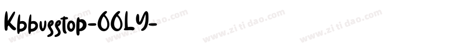 Kbbusstop-66LY字体转换