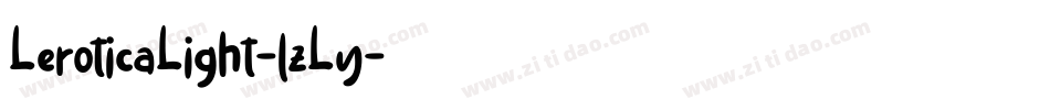 LeroticaLight-lzLy字体转换